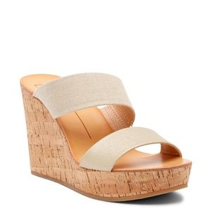 Dolce Vita Pavati Wedge Sandal Gold Stella Size 8